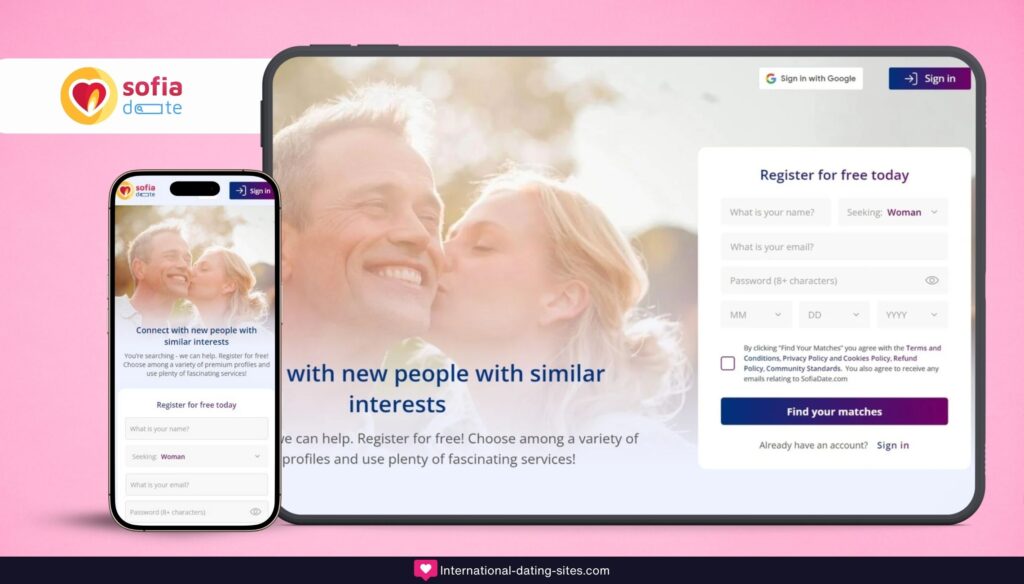 SofiaDate - The Most Compatible Matches With Slavic Singles